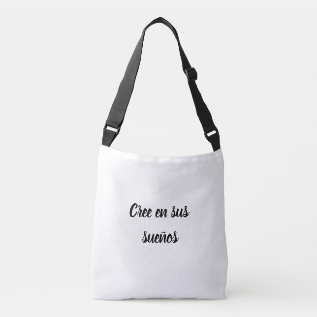 Bolsa cree en tus sueños crossbody bag (Front)