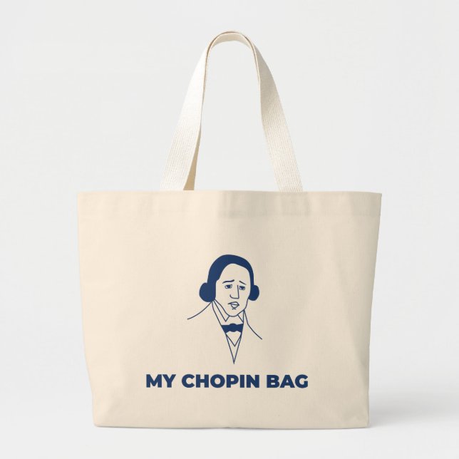 Bolso de tela Chopin sac maladie original (Devant)