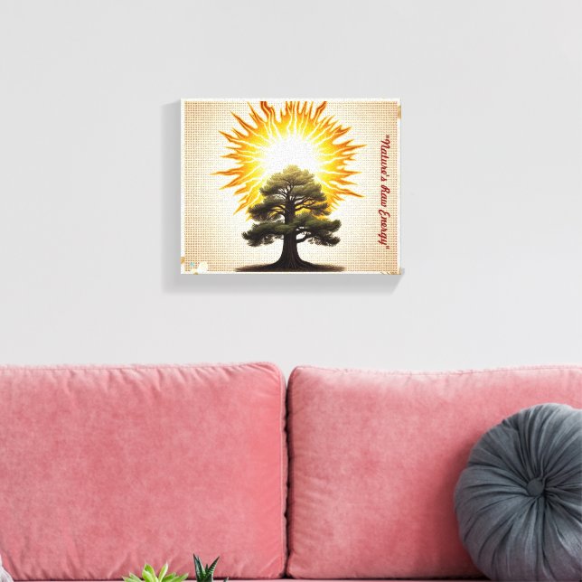 "Bolt of Life" Canvas Print (Insitu(LivingRoom))