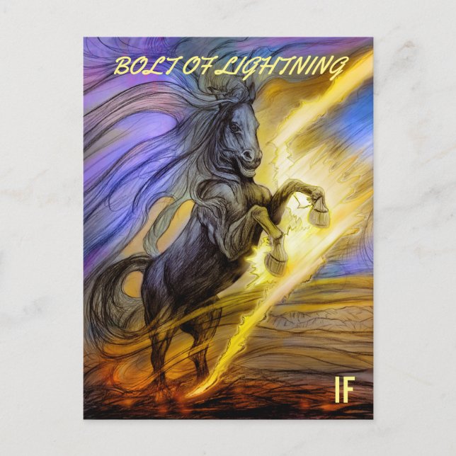 Bolt of Lightning postcard by Mike Winterbauer (Front)