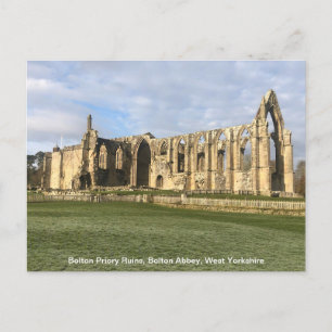 Bolton Priory, Bolton Abbey, West Yorkshire Holiday Postcard