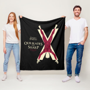 Bolton Sigil - Our Blades Are Sharp Fleece Blanket