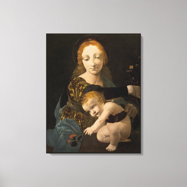 Boltraffio Madonna of the Rose CC0334 XL Canvas Print (Front)