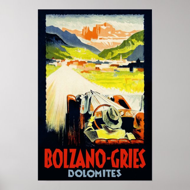 Bolzano - Gries travel poster.  Italy Poster (Front)