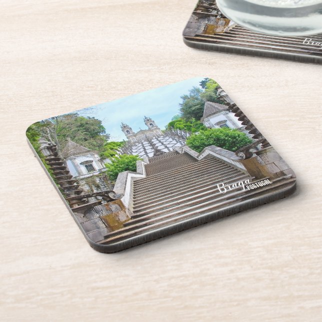Bom Jesus de Braga Catholic Sanctuary, Portugal Coaster (Left Side)