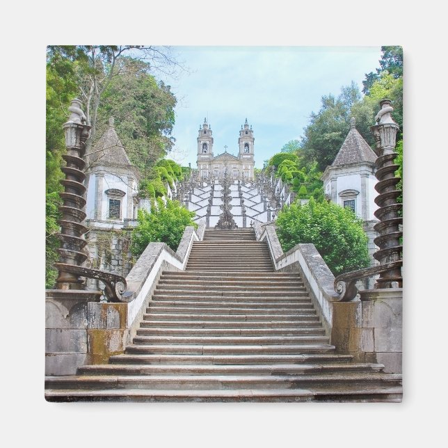Bom Jesus do Monte Sanctuary in Braga, Portugal Magnet (Front)