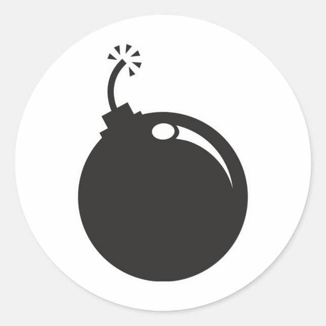 Bomb Classic Round Sticker (Front)
