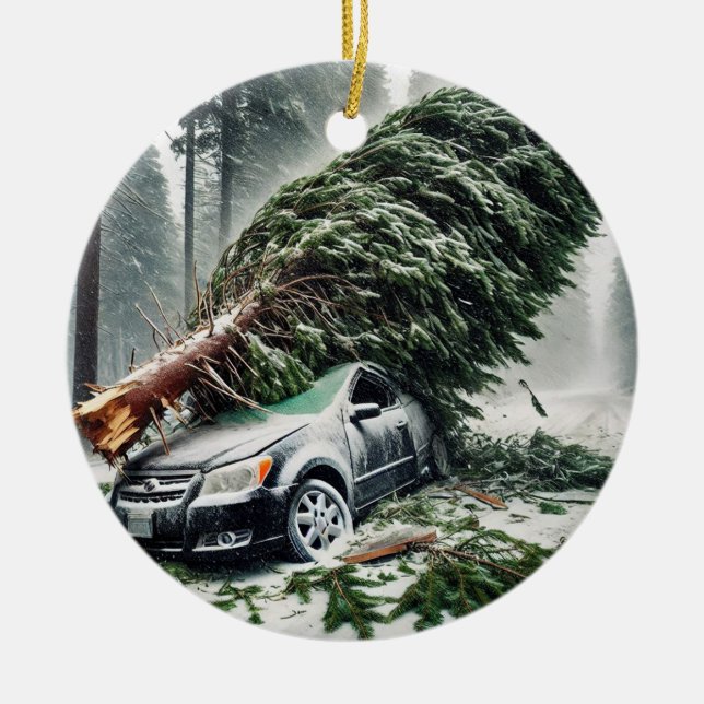 Bomb Cyclone Car 3 Ceramic Ornament (Front)