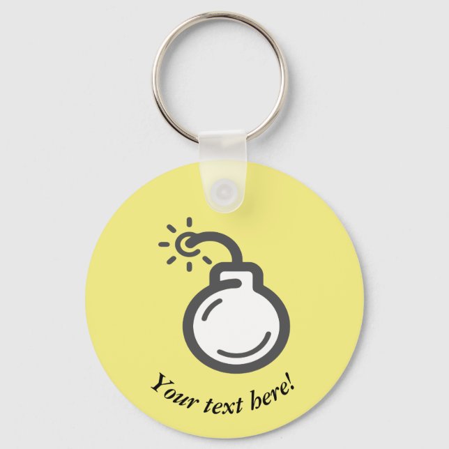 Bomb Icon Keychain (Front)