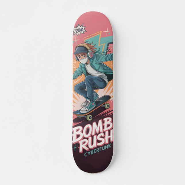 Bomb Rush Cyberfunk Skateboard (Front)