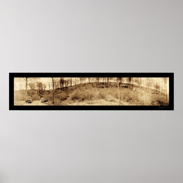 Bomb Shelters WWI Photo 1918 Poster (Front)