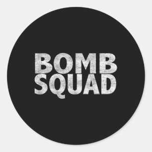 Bomb Squad Eod Classic Round Sticker