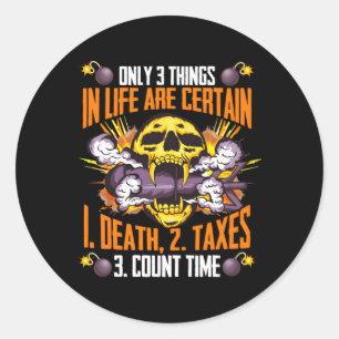 Bomb Squad Eod Classic Round Sticker