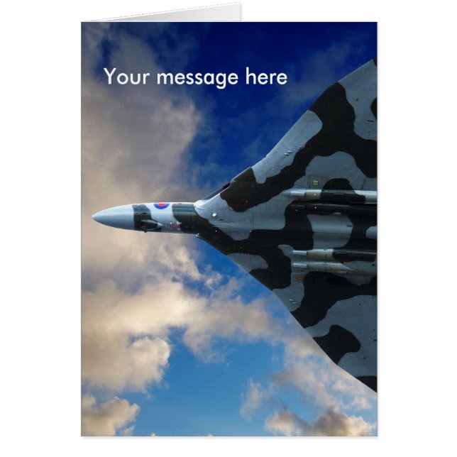 Bombardier de Vulcan en vol (Devant)