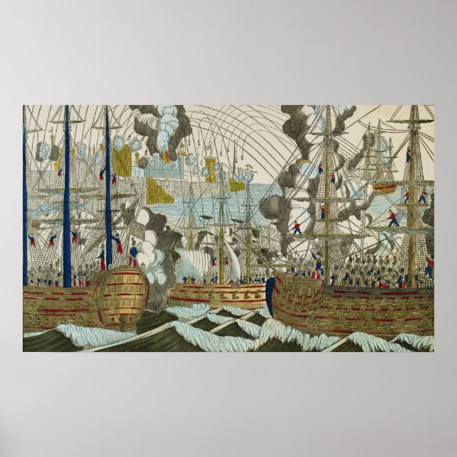 Bombardment and Siege of Algiers, 3rd July 1830 Poster (Front)