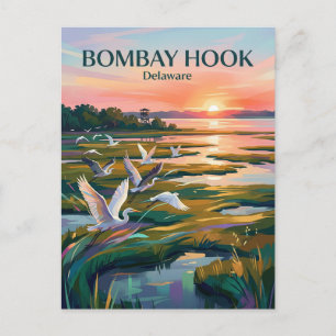 Bombay Hook National Wildlife Refuge USA Postcard