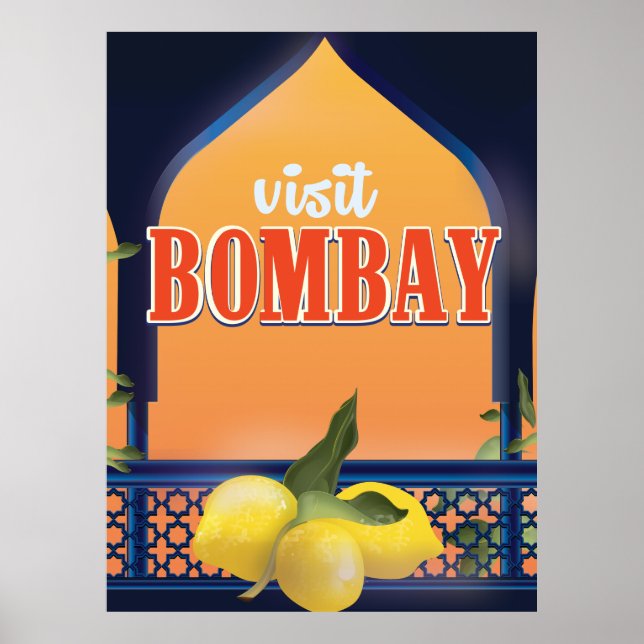Bombay Vintage Travel Print. Poster (Front)