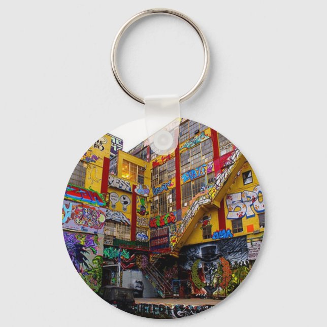 Bombed building keychain (Front)