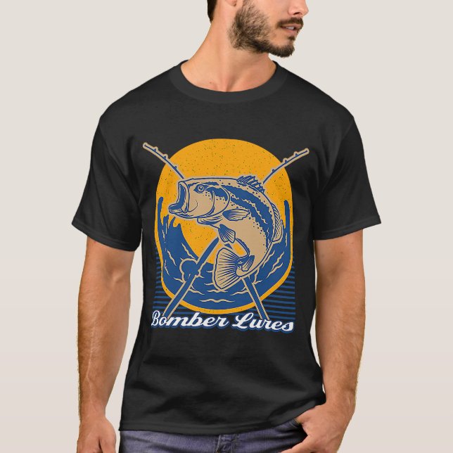 Bomber Lures Hunting Hobby Hunter Pastime Fishing  T-Shirt (Front)