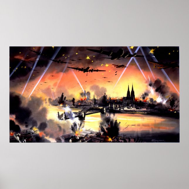 bomber war art poster FROM 14.95 (Front)