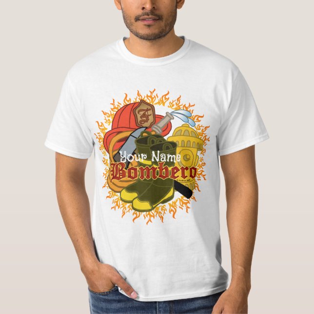 Bombero Firefighter  T-Shirt (Front)