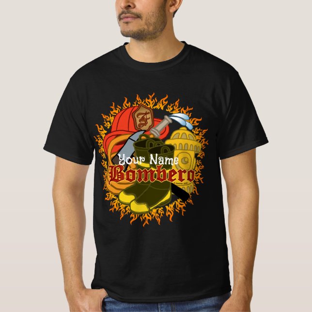 Bombero Firefighter  T-Shirt (Front)