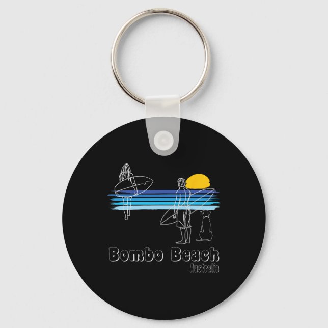 Bombo Beach Australia, Surfing Beach Surf Guy With Keychain (Front)