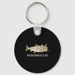 Bomboclat Fish Cat Meme Mi Bomboclat Silly Stud Br Keychain