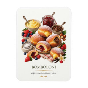 Bomboloni – Vintage Italian Dessert Magnet