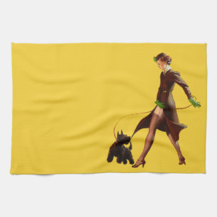 BOMBSHELL BAD GIRLS Retro Pin-Ups Kitchen Towel