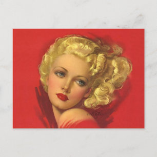 BOMBSHELL BAD GIRLS Retro Pin-Ups Postcard