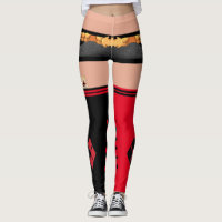Bombshell Harley Quinn shorts & thigh high socks