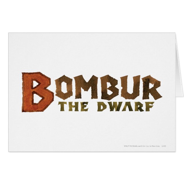 Bombur Name (Front Horizontal)