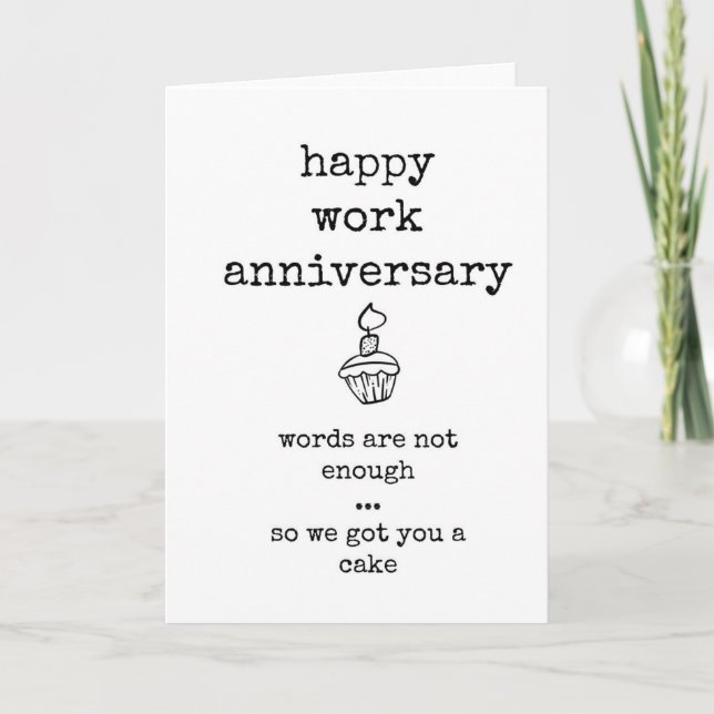 Bon Anniversaire de travail, Carte Coworker (Devant)