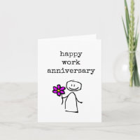 Bon Anniversaire de travail, Carte de voeux mignon
