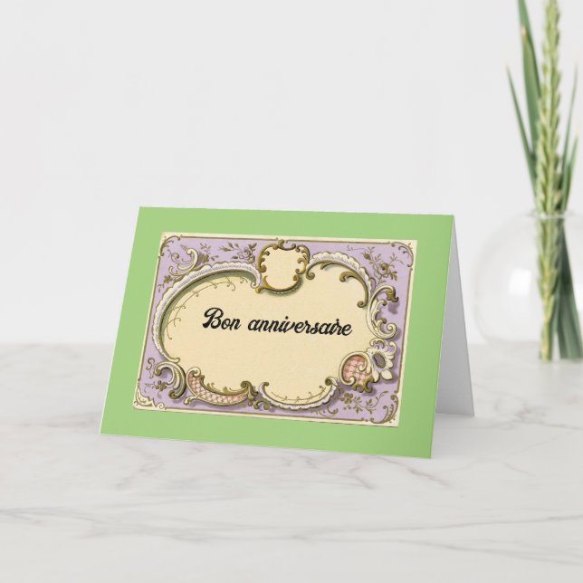 Bon anniversaire (Joyeux anniversaire) Carte de vo (Devant)