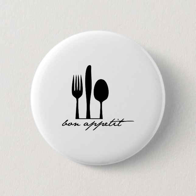 Bon Appetit 2 Inch Round Button (Front)