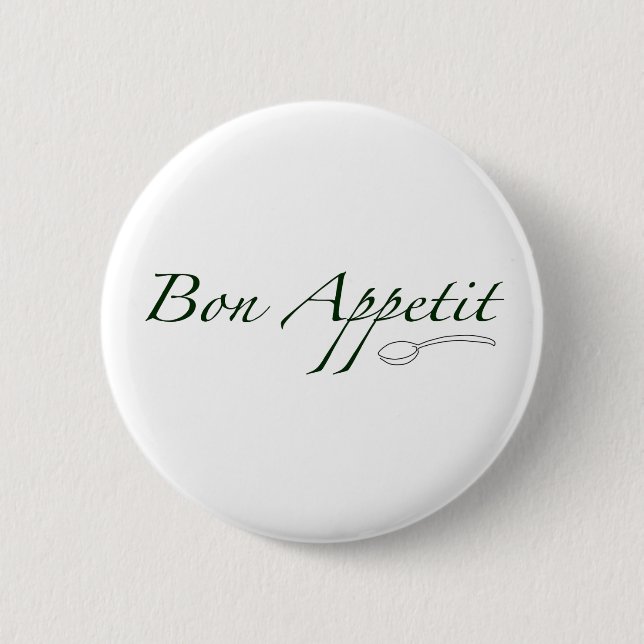 Bon Appetit 2 Inch Round Button (Front)