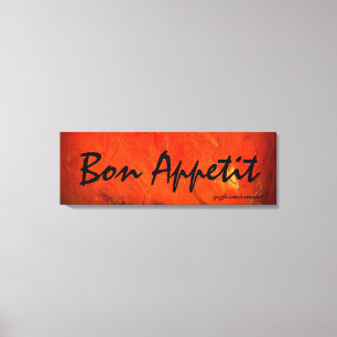 Bon Appetit Art Painting Canvas Print