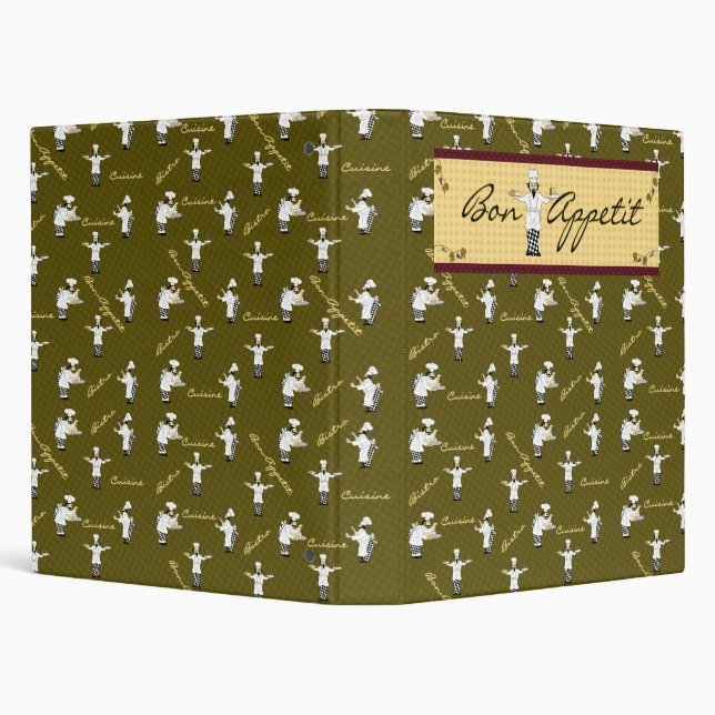 Bon Appetit Avery Binder (Green) (Background)
