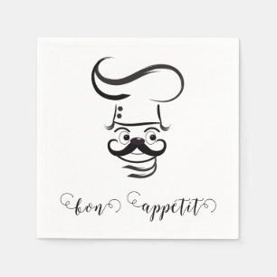 Bon Appetit Chef Paper Napkin