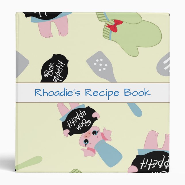 Bon Appetit Cookbook Binder (Front)