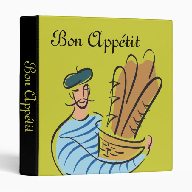 Bon Appétit French Recipes Binder (Front/Spine)