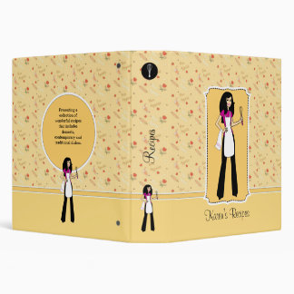 Bon Appetit Girl Recipe Binder Personalized #2