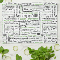 Bon appetit in other languages - green