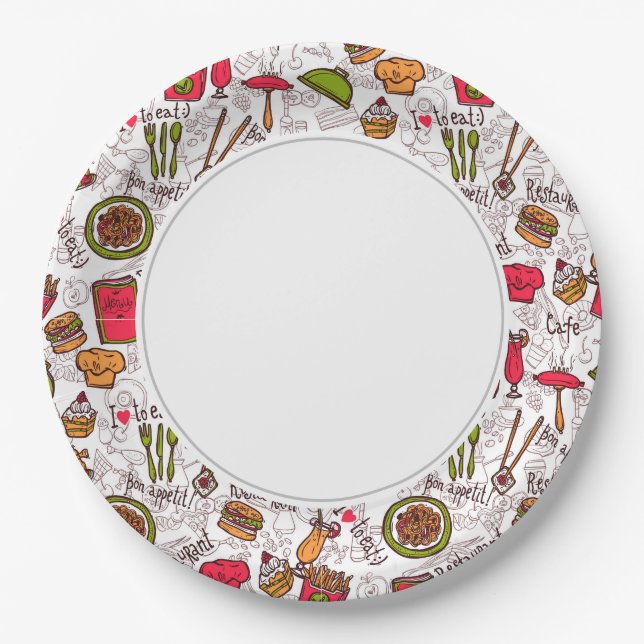 Bon Appetit Paper Plate (Front)