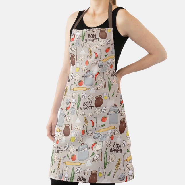 Bon Appetit Pattern Apron (Insitu)