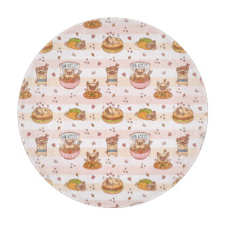 Bon Appetit Pug Food  Cutting Board