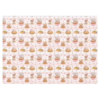 Bon Appetit Pug Food Tablecloth