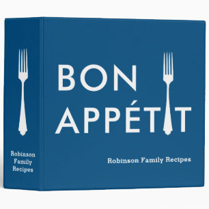 Bon Appetit Template Family Recipe Cookbook Binder